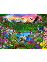 Sunsout Gathering at Yellowstone 300 Large Pieces