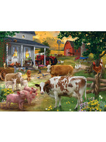 Sunsout Gathering in the Farm Yard Puzzle 300 Large Pieces