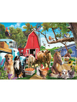 Sunsout Gathering in the Farmyard 1000pc