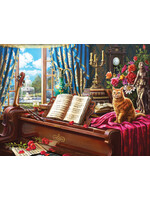 Sunsout Grand Piano  Cat Puzzle 1000 Pieces