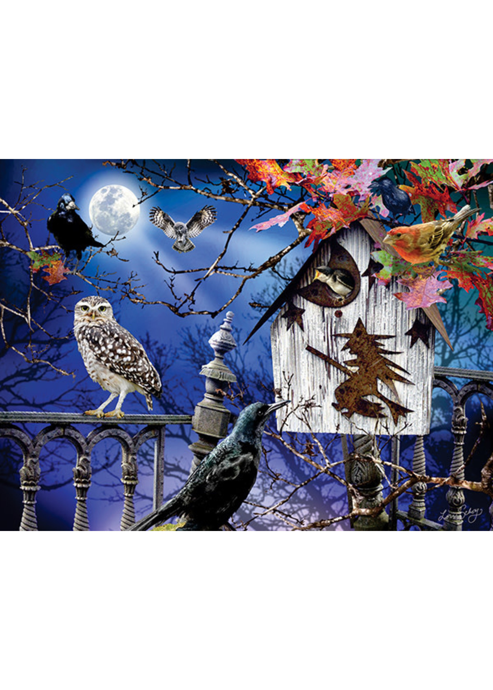 Sunsout Halloween Birdhouse Puzzle 500 Pieces