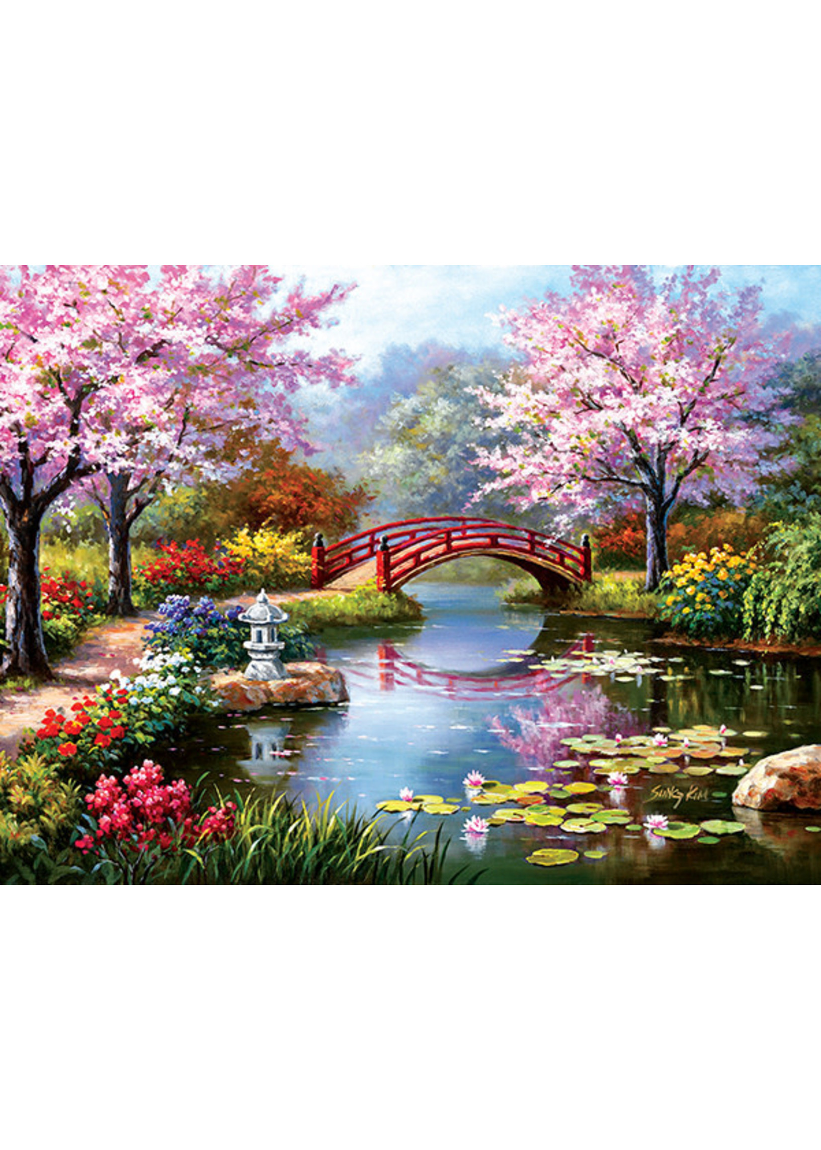 Sunsout Japanese Garden in Bloom Puzzle 300 Large Pieces