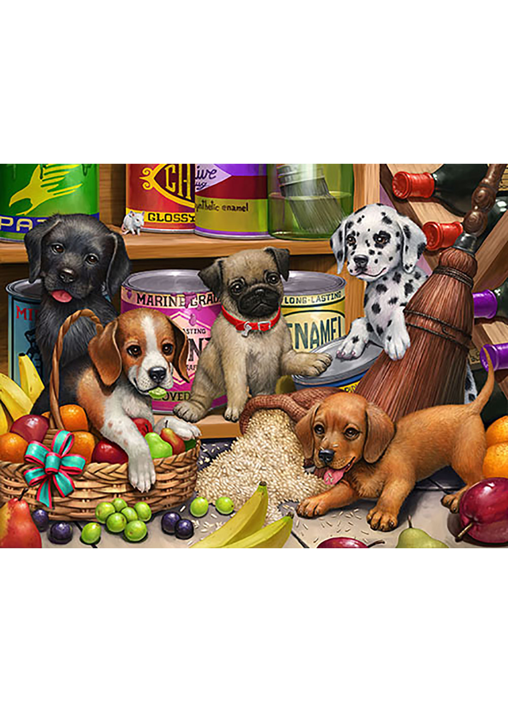 Sunsout Larder Puppies Puzzle 500 Pieces