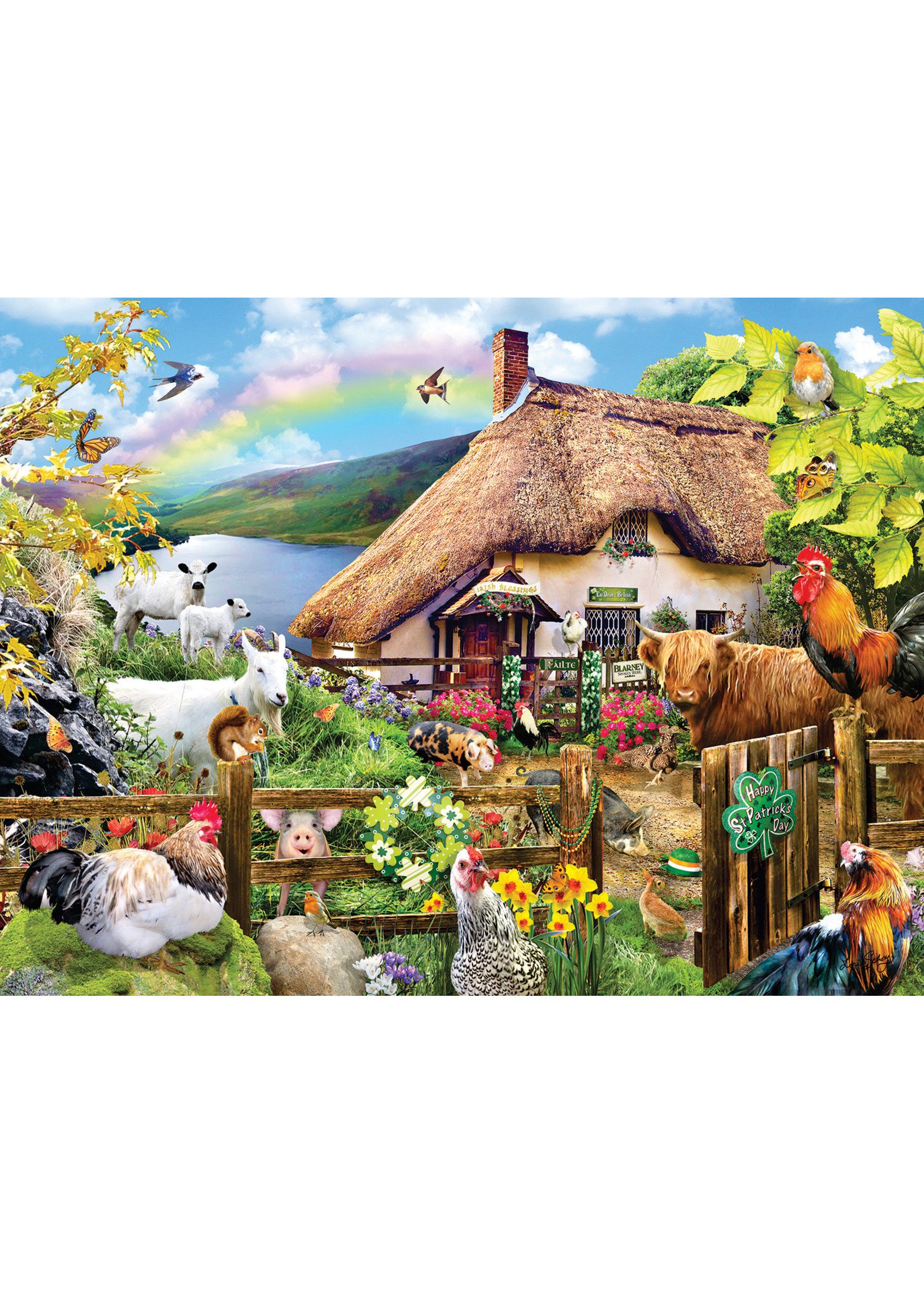 Sunsout Luck of the Irish Puzzle 300 Large Pieces