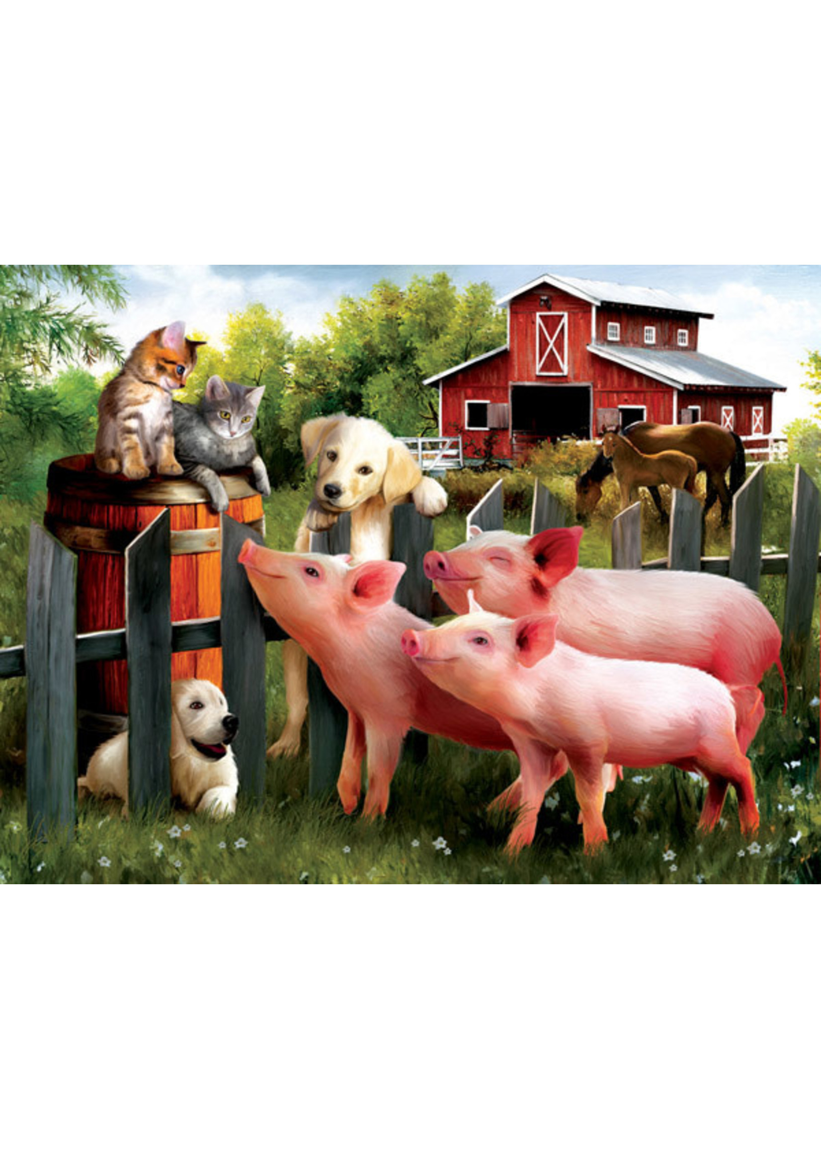 Sunsout Making New Friends 300pc Large Pieces