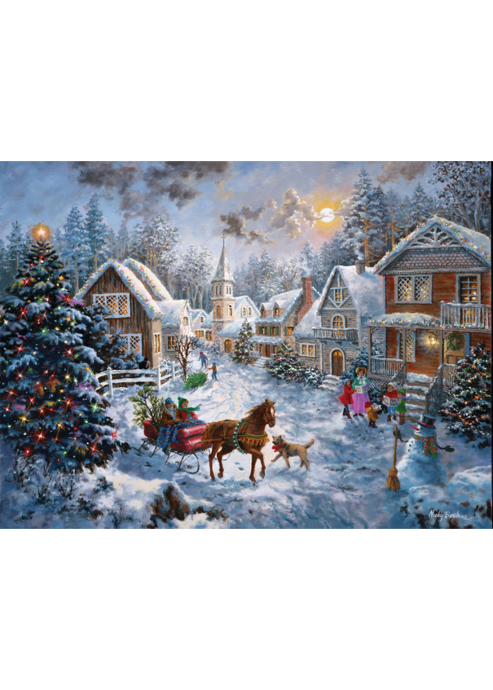 Sunsout Merry Christmas  Puzzle 1000 Pieces