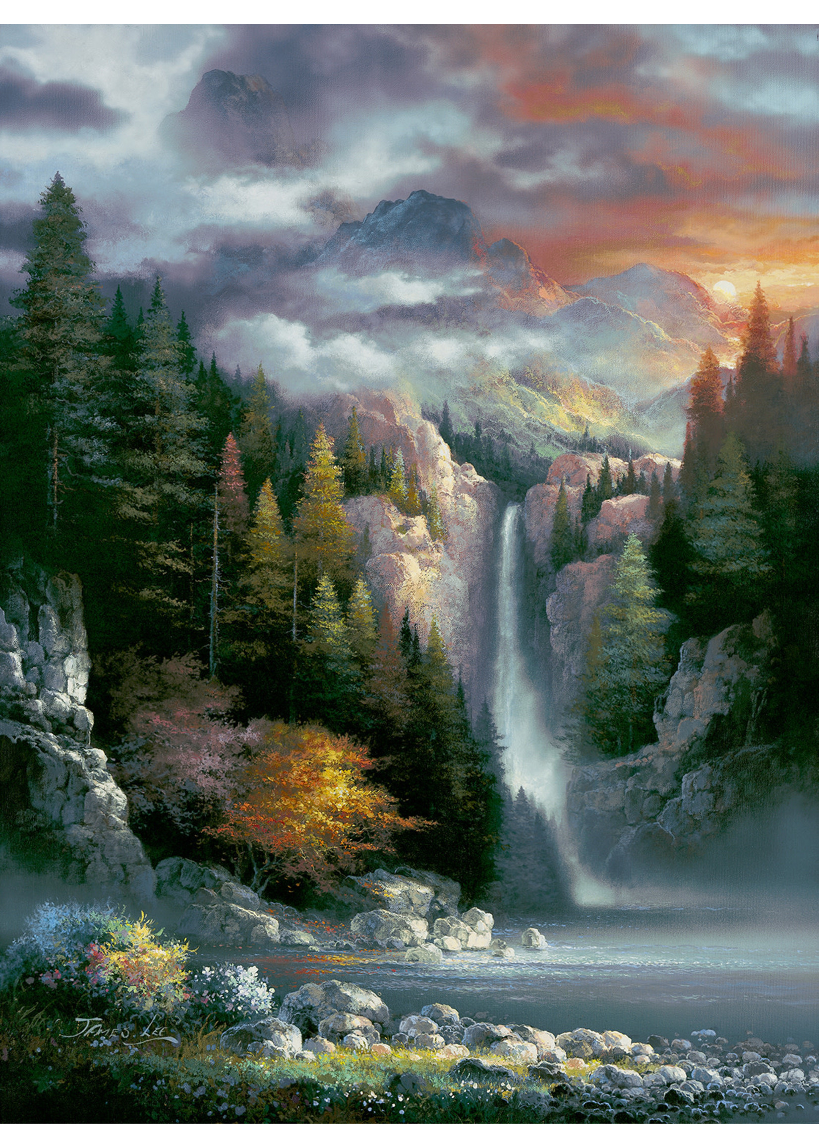 Sunsout Misty Falls Puzzle 1000 Pieces