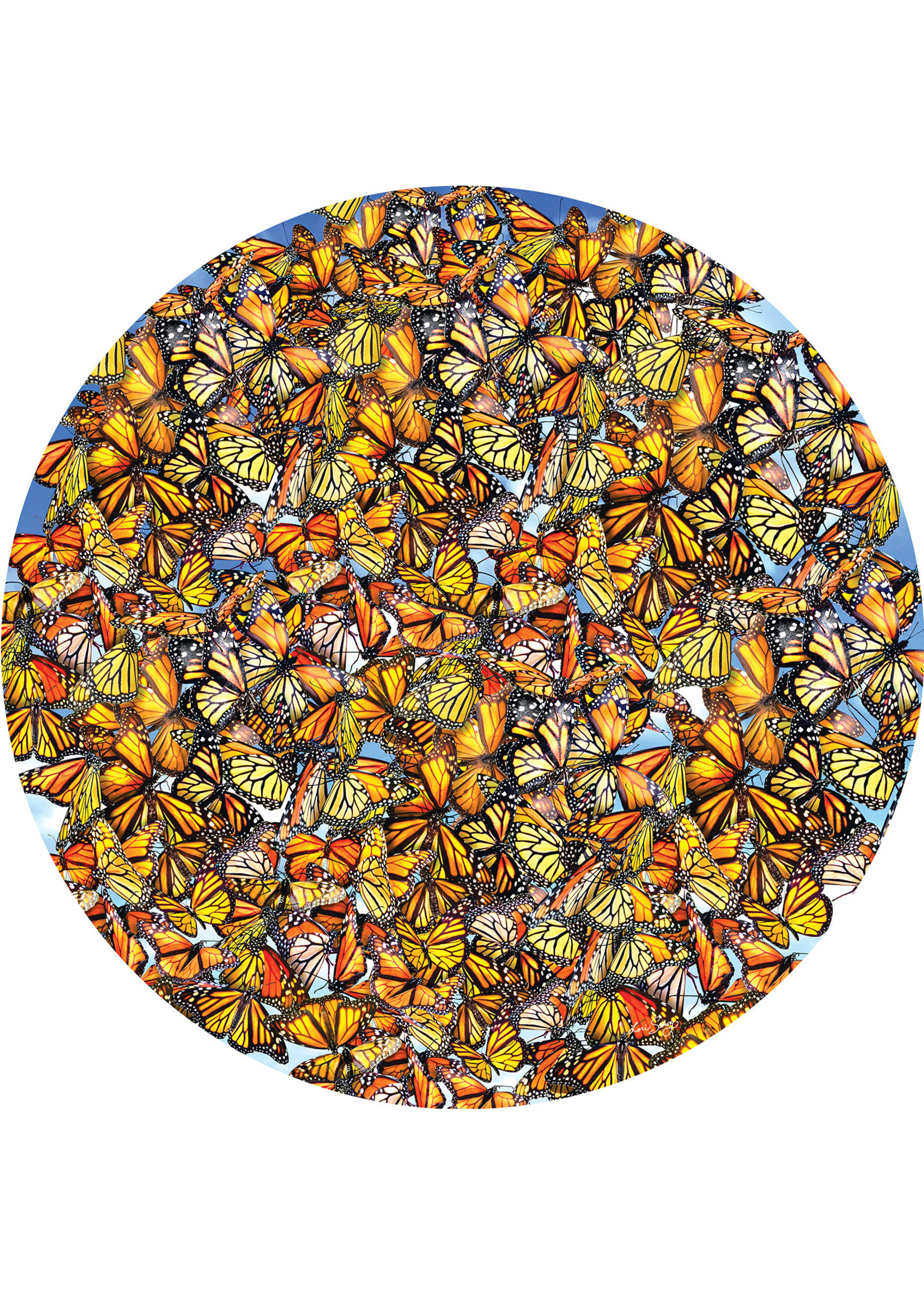 Sunsout Monarch Frenzy 1000pc Round