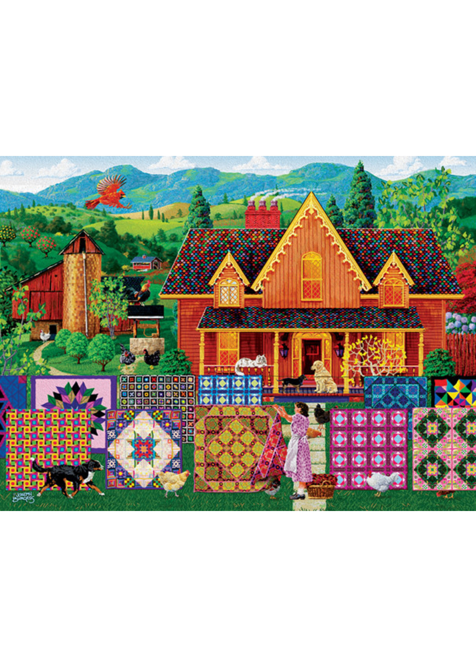 Sunsout Morning Day Quilt Puzzle 1000 Pieces