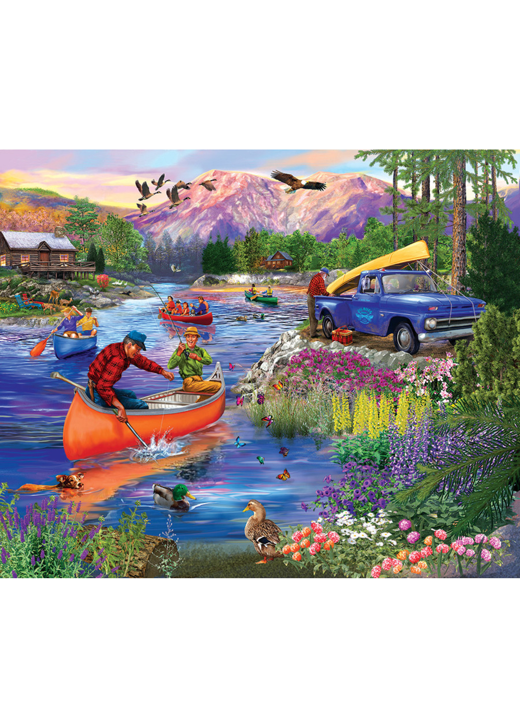 Sunsout Out on the Lake Puzzle 300 Large Pieces