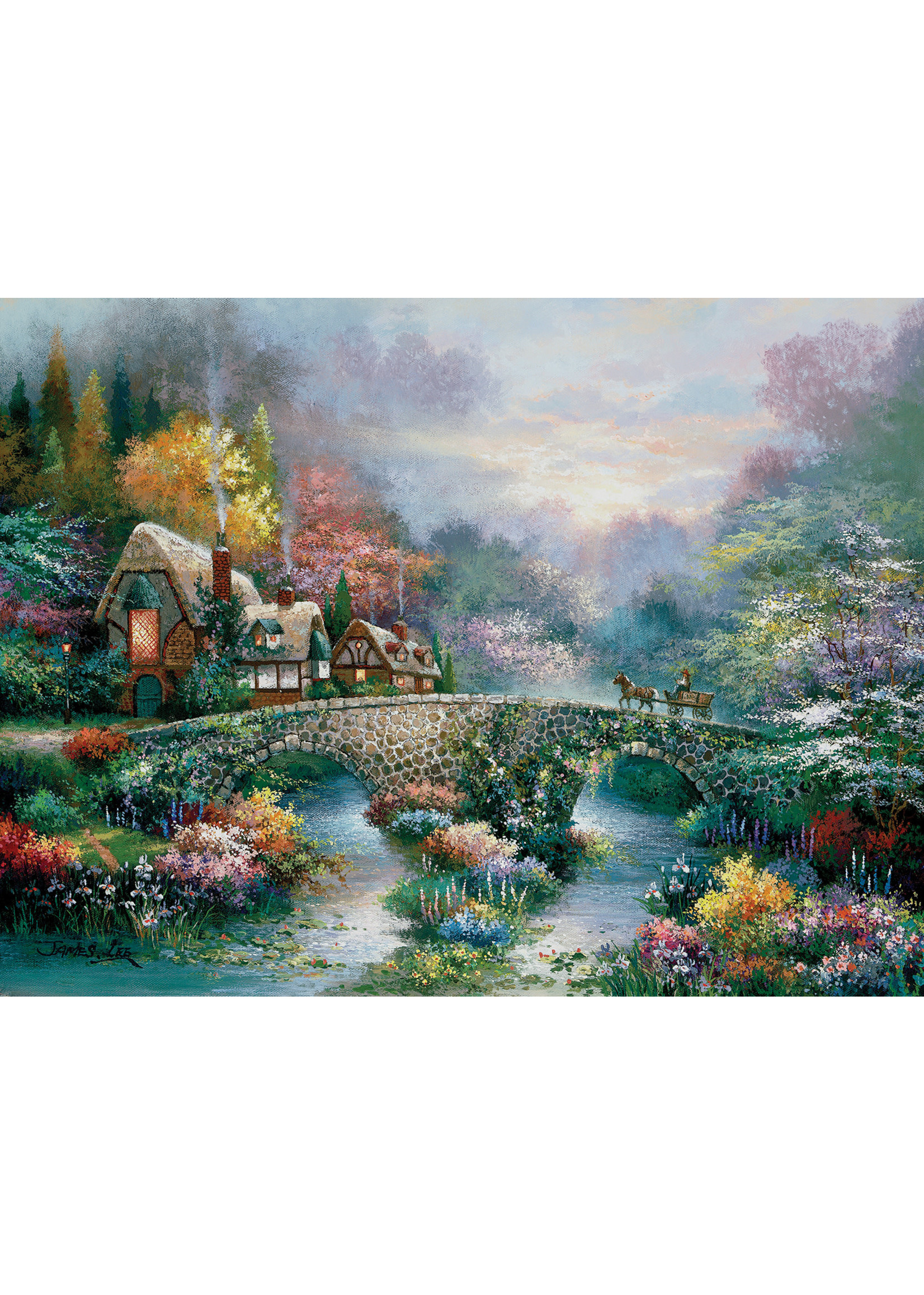 Sunsout Peaceful Cottage Puzzle 300 Large Pieces