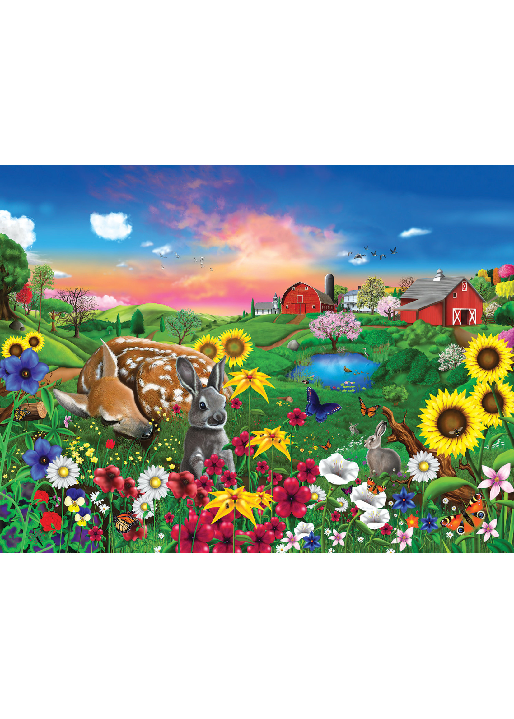 Sunsout Peaceful Pastures Puzzle 300 Large Pieces