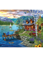 Sunsout Peaceful Summer Puzzle 300 Large Pieces
