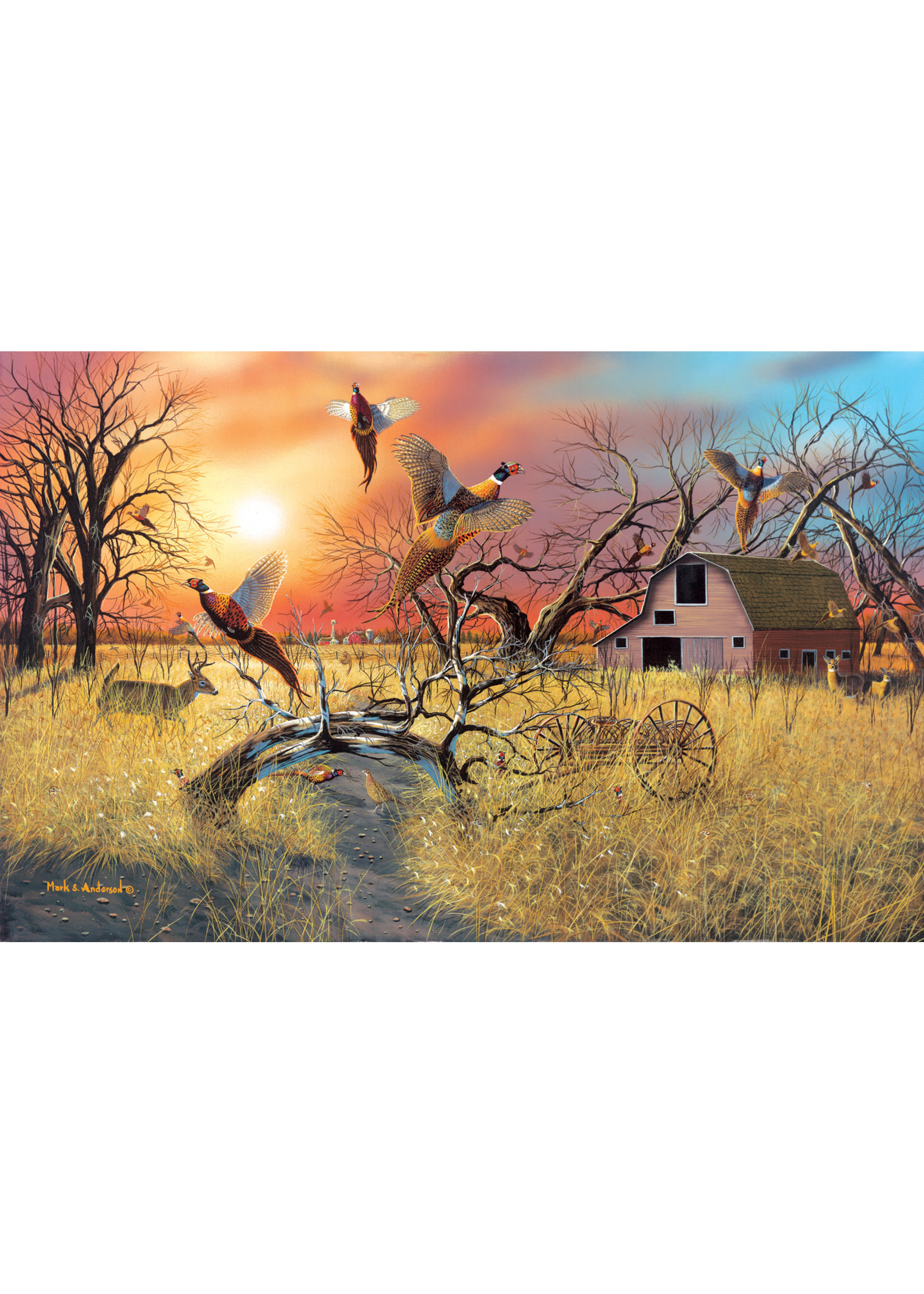 Sunsout Pheasant Flight Puzzle 1000 Pieces