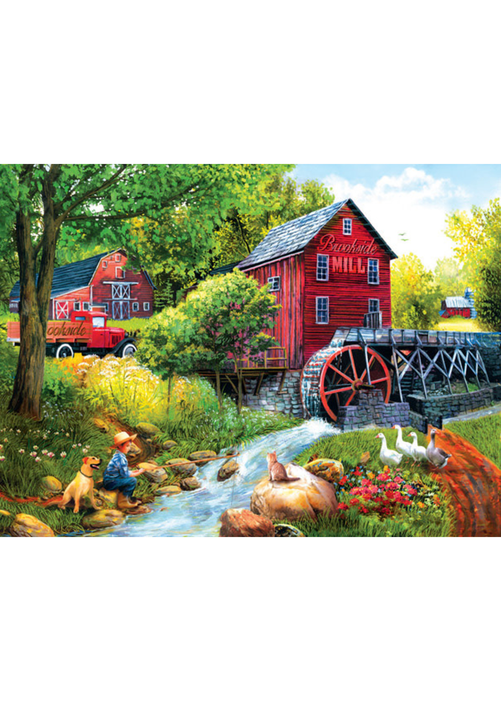 Sunsout Playing Hookey at the Mill 1000pc