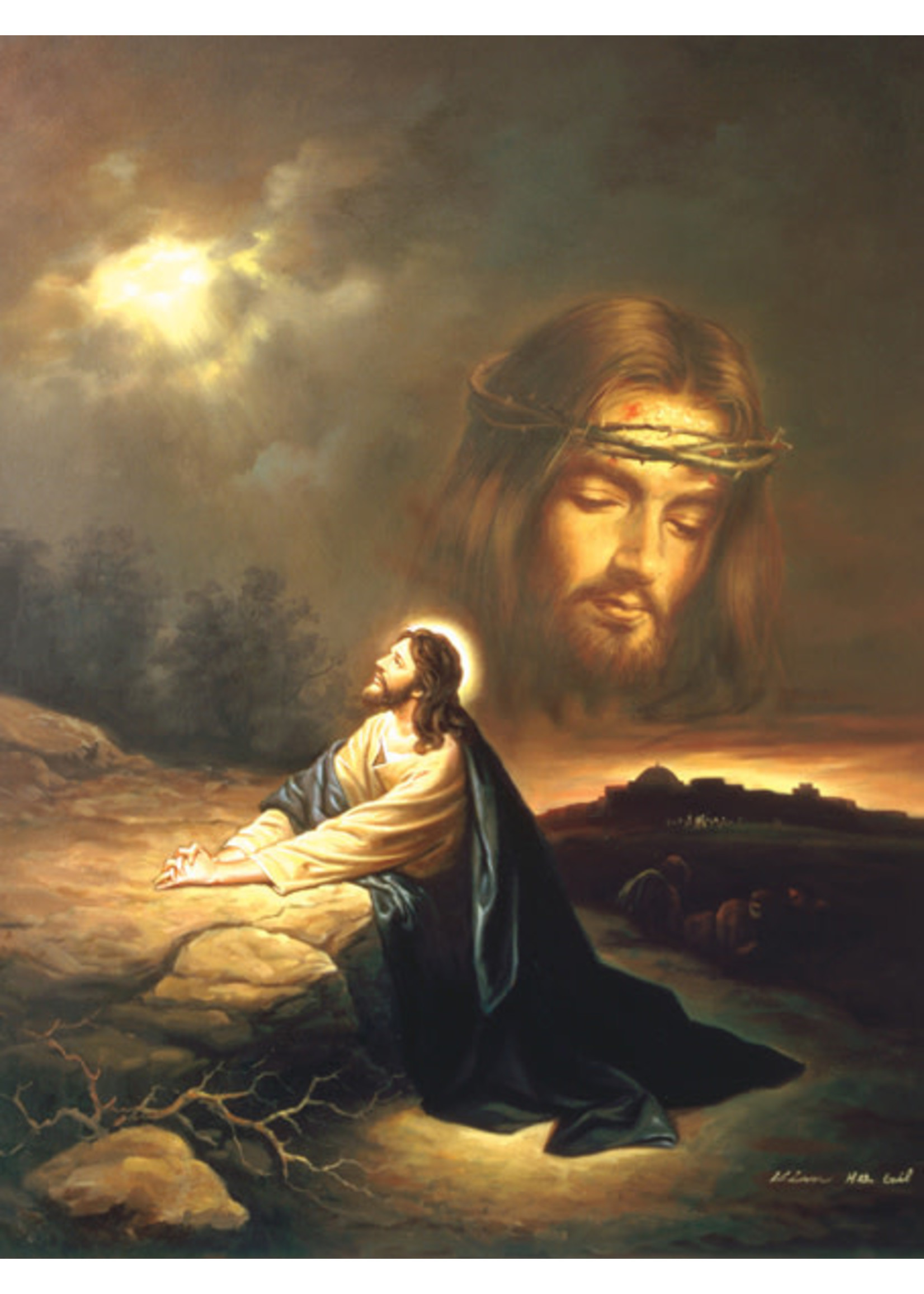 Sunsout Praying at Gethsemane  Puzzle 500 Pieces