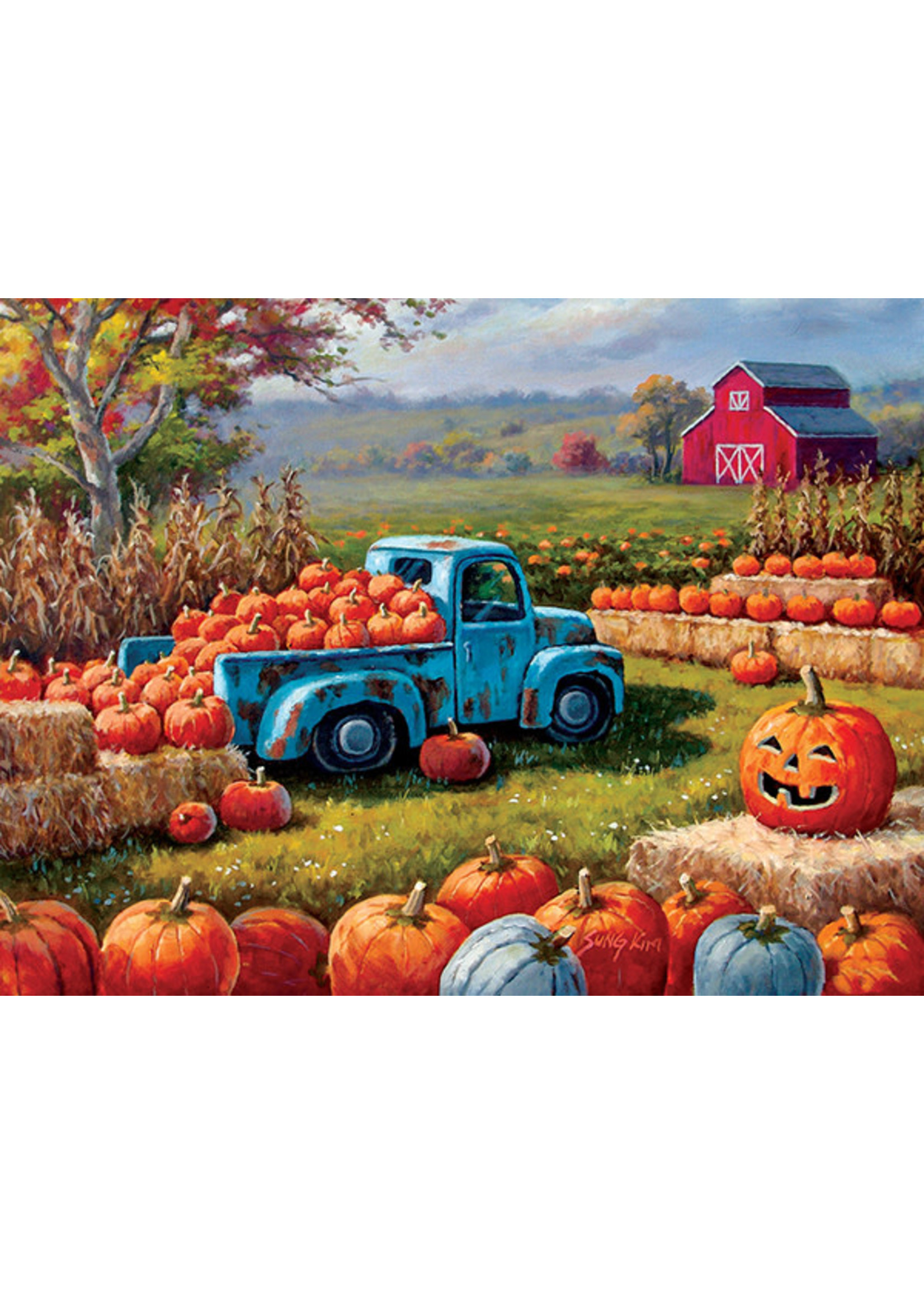 Sunsout Pumpkin Farm Festival Puzzle 300 Large Pieces