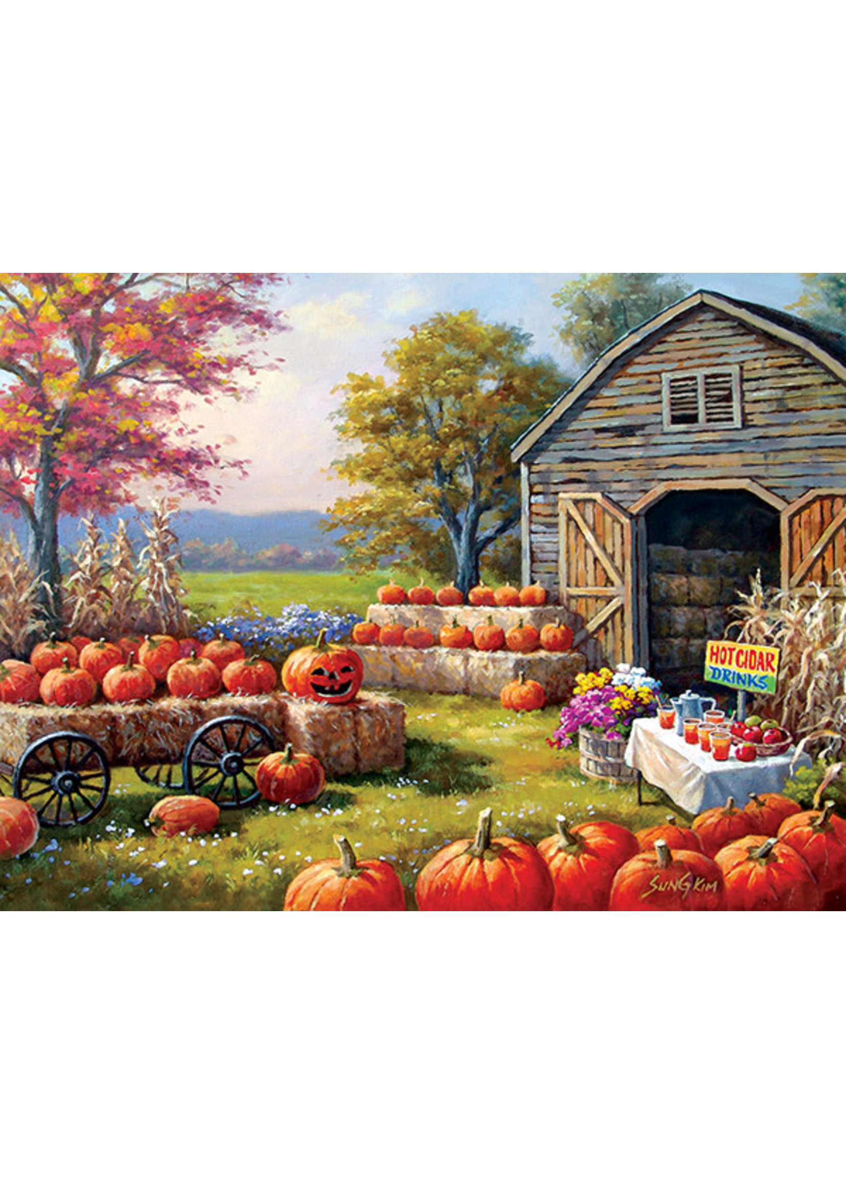 Sunsout Pumpkins for Sale Puzzle 300 Large Pieces