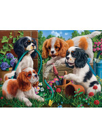 Sunsout Pups in the Garden Puzzle 1000 Pieces