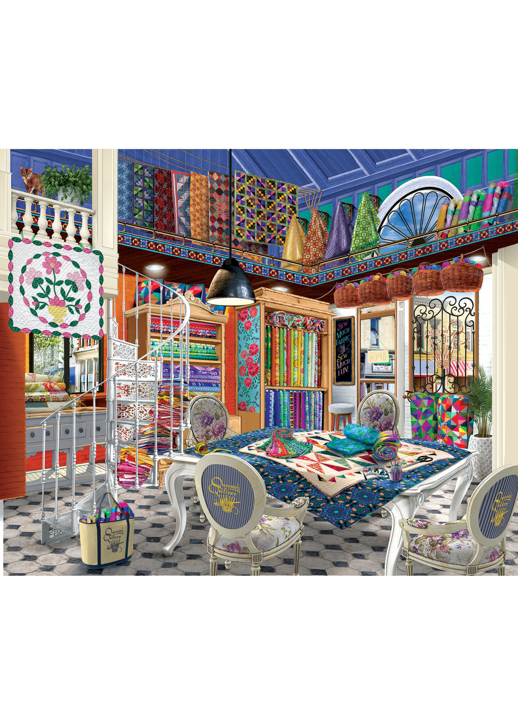 Sunsout Queenie's Quiltery Puzzle 1000 Pieces