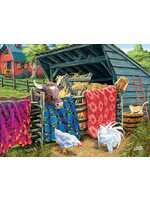 Sunsout Quilt Cow Puzzle 300 Large Pieces