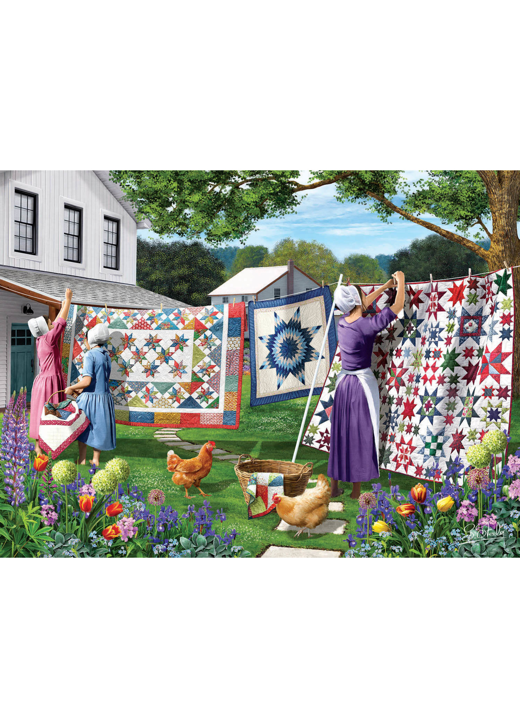 Sunsout Quilts in the Backyard Puzzle 500 Pieces