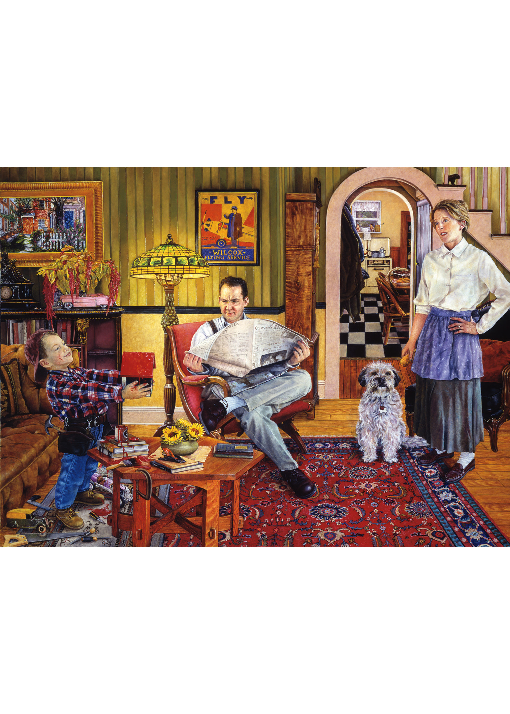Sunsout Red Paint Puzzle 1000 Pieces