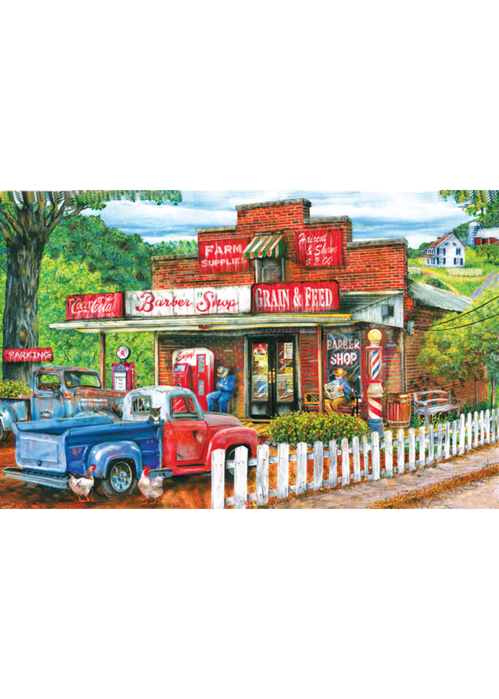 Sunsout Saturday Morning at the Shop Puzzle 1000 Pieces