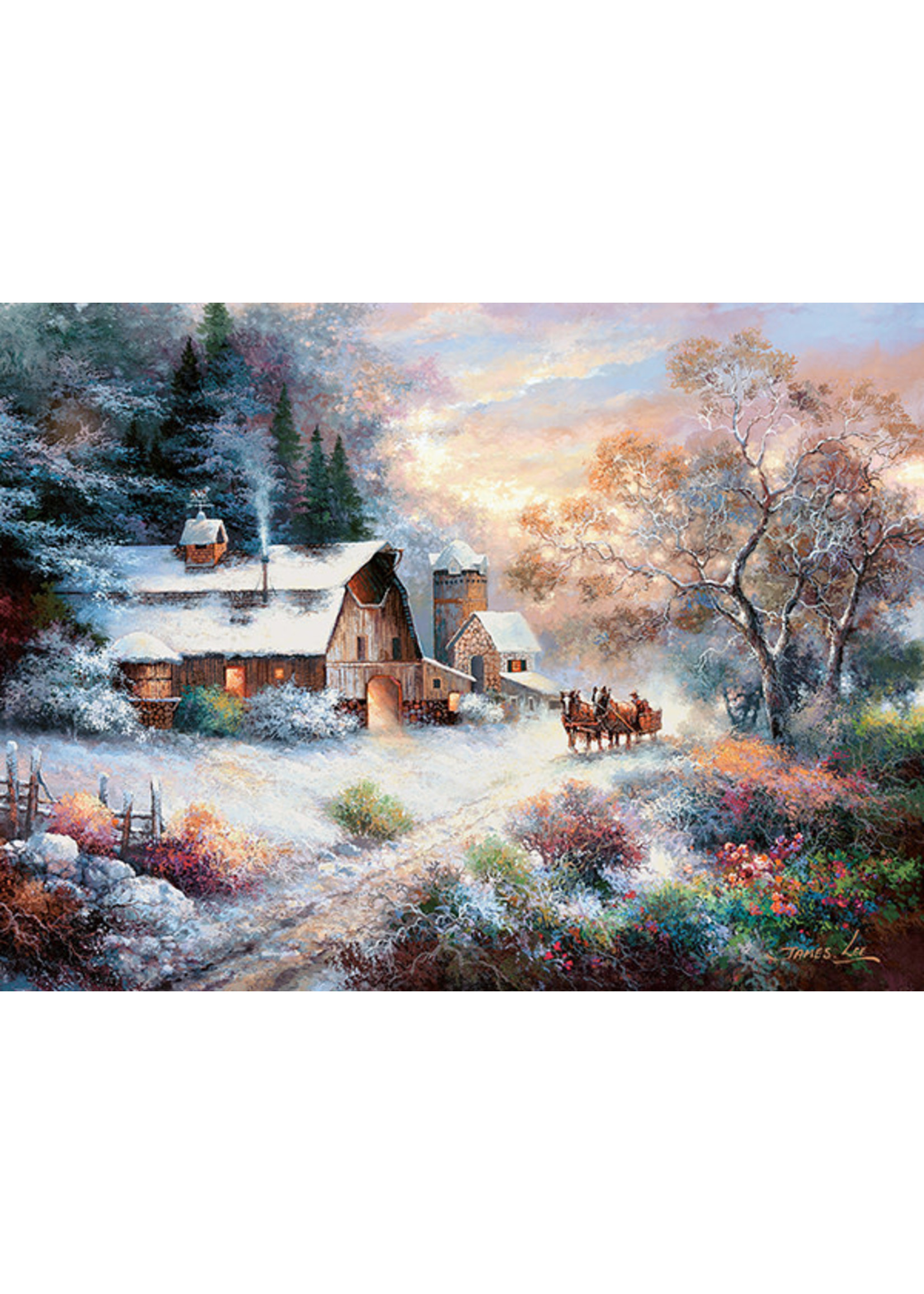 Sunsout Snowy Evening Outing Puzzle 1000 Pieces