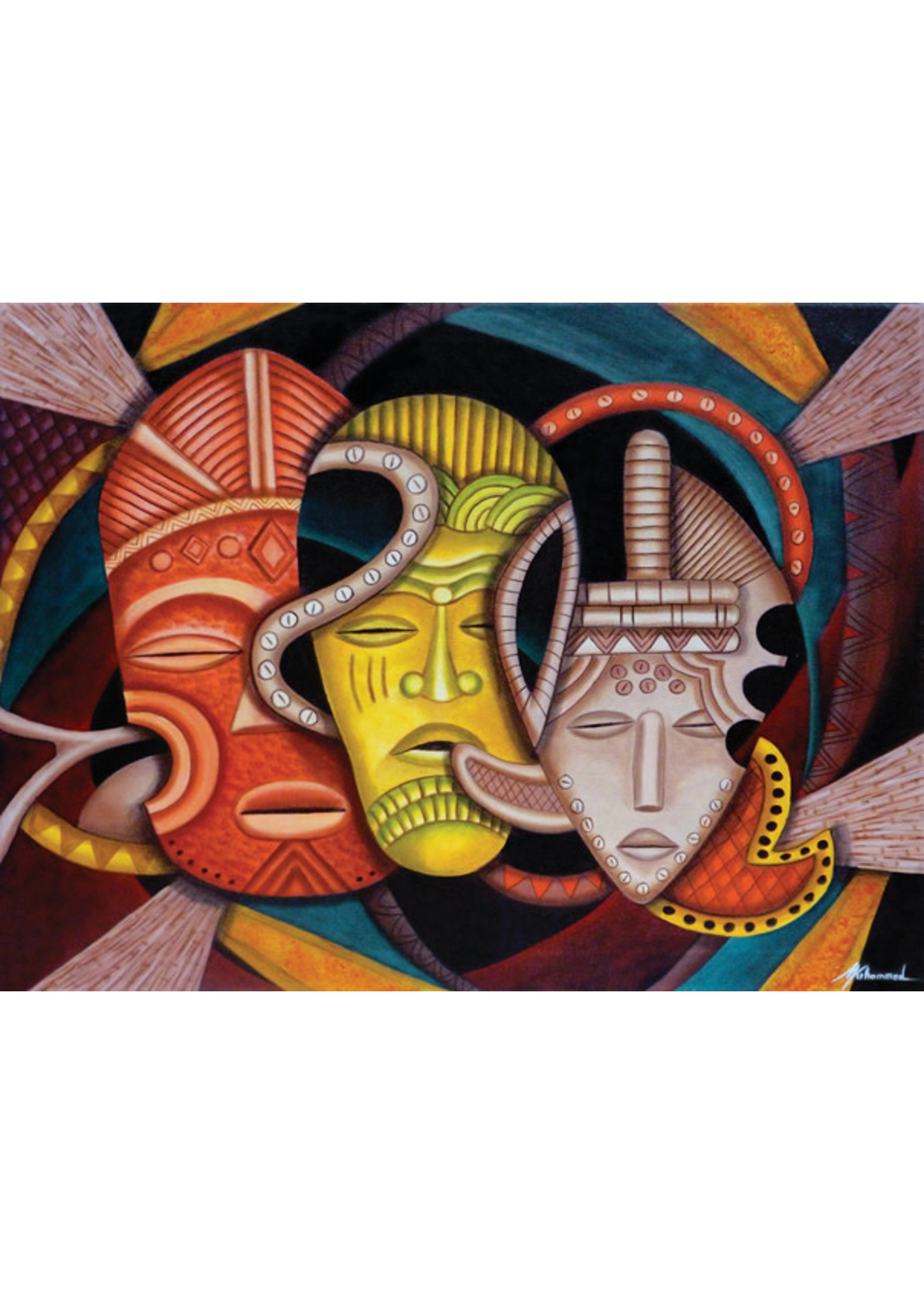 Sunsout Society Masks Puzzle 1000 Pieces