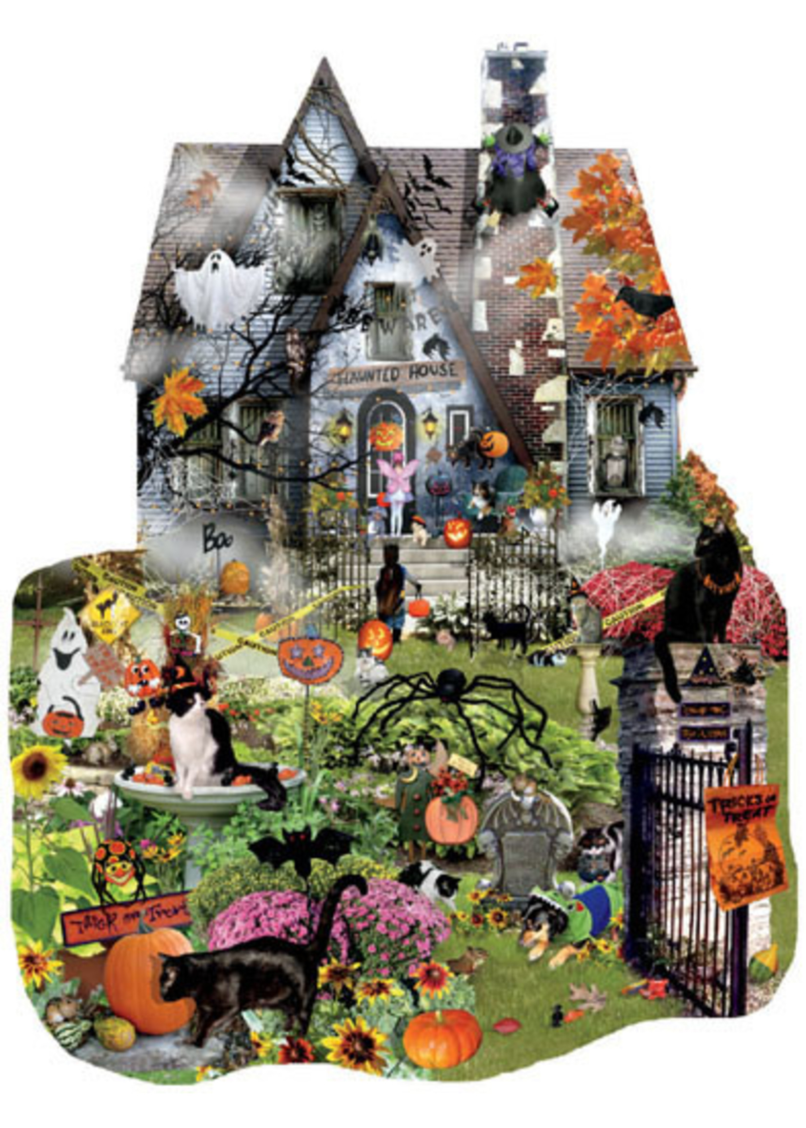 Sunsout Spooky House Special Shaped 1000pc