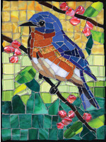 Sunsout Stained Glass Bluebird Puzzle 1000 Pieces