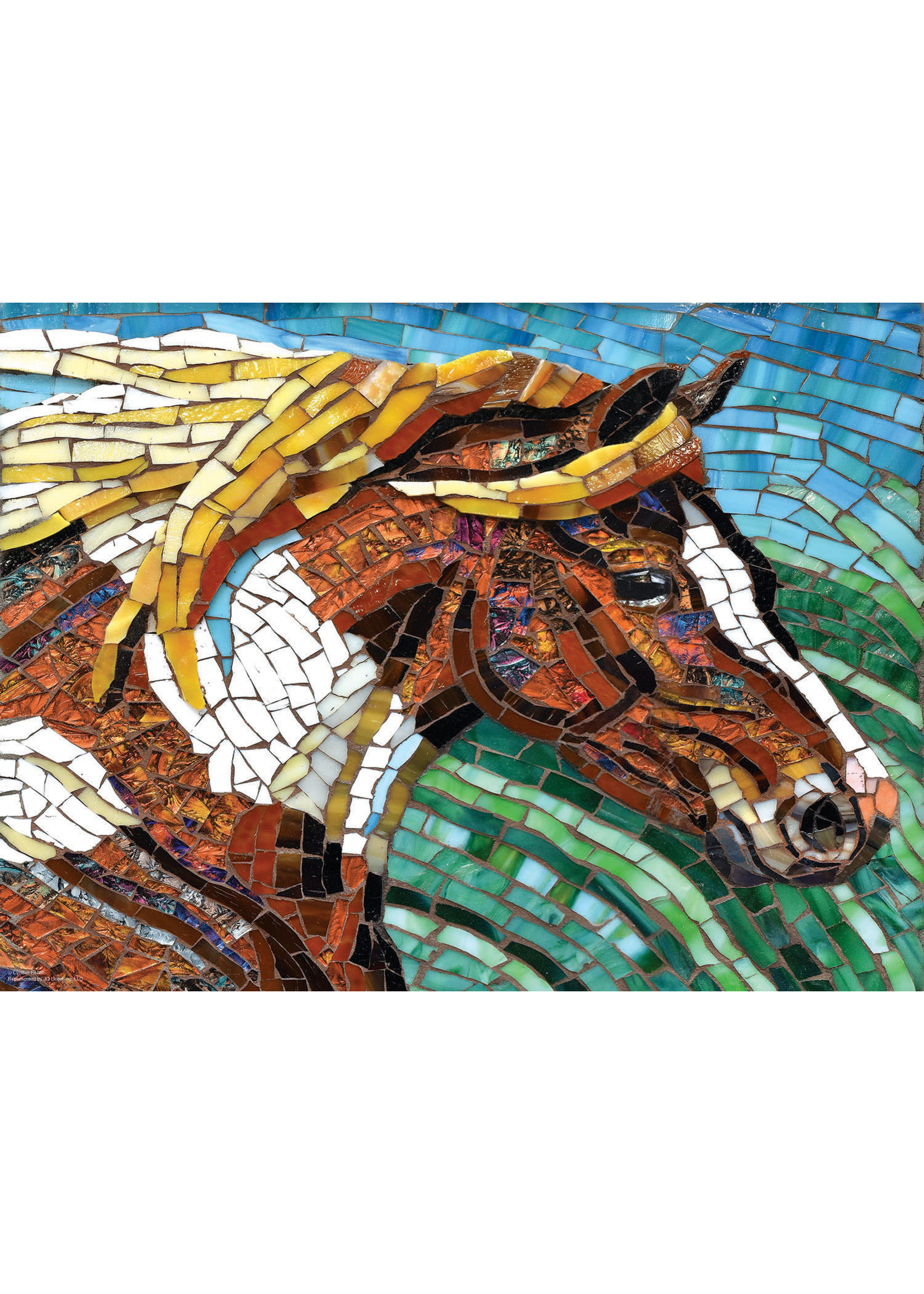 Sunsout Stained Glass Horse Puzzle 1000 Pieces