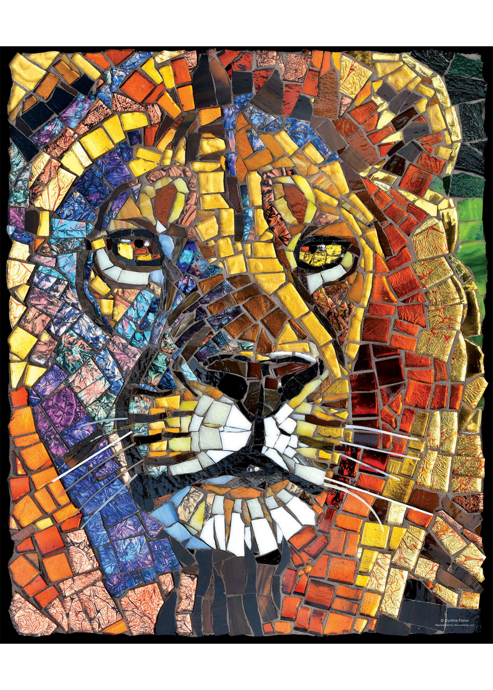 Sunsout Stained Glass Lion Puzzle 1000 Pieces