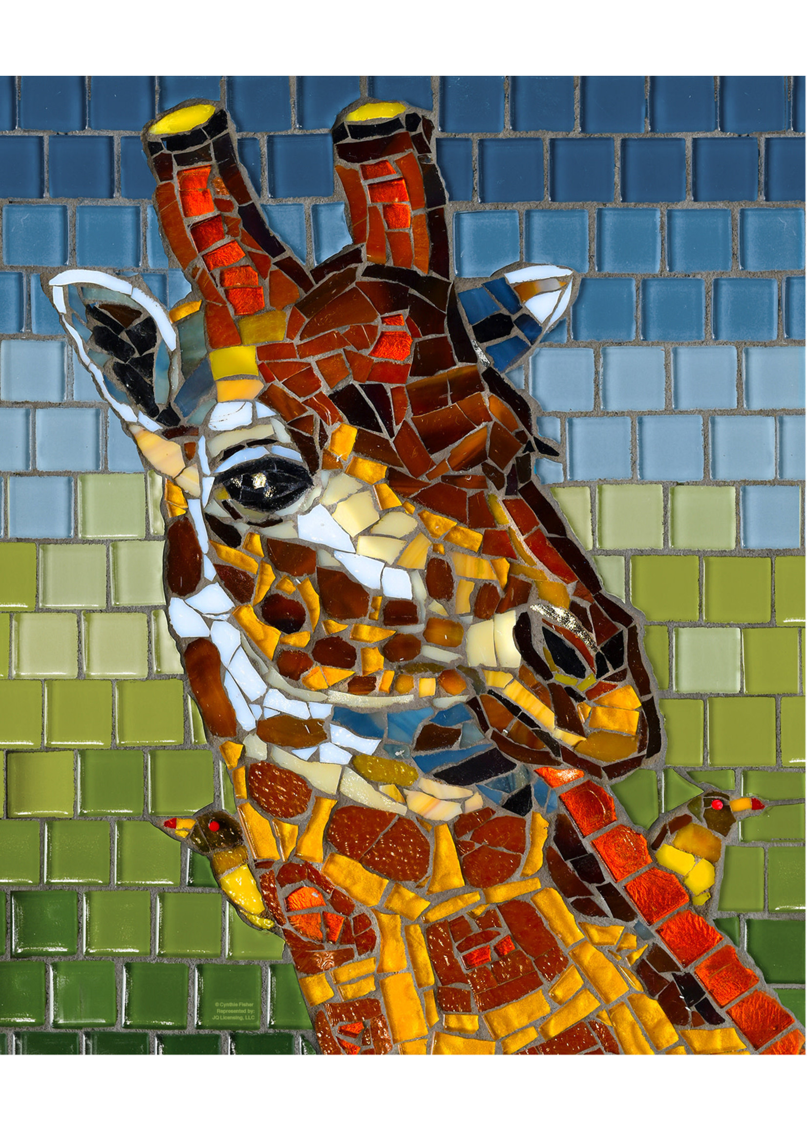 Sunsout Stained Glass Giraffe 1000pc
