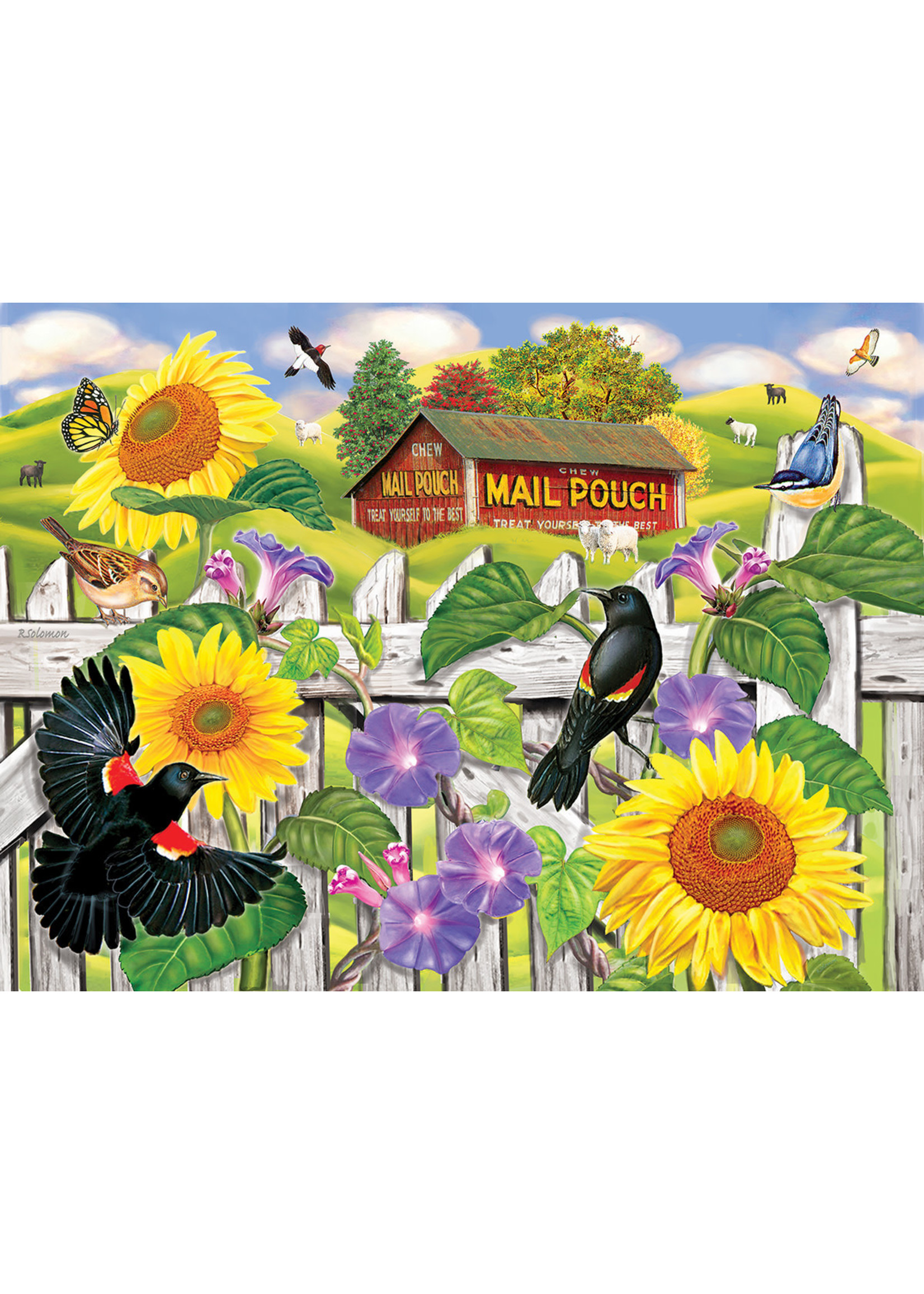 Sunsout Sunflowers and Blackbirds Puzzle 1000 Pieces