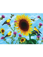 Sunsout Sunflowers and Songbirds Puzzle 500+ Large Pieces