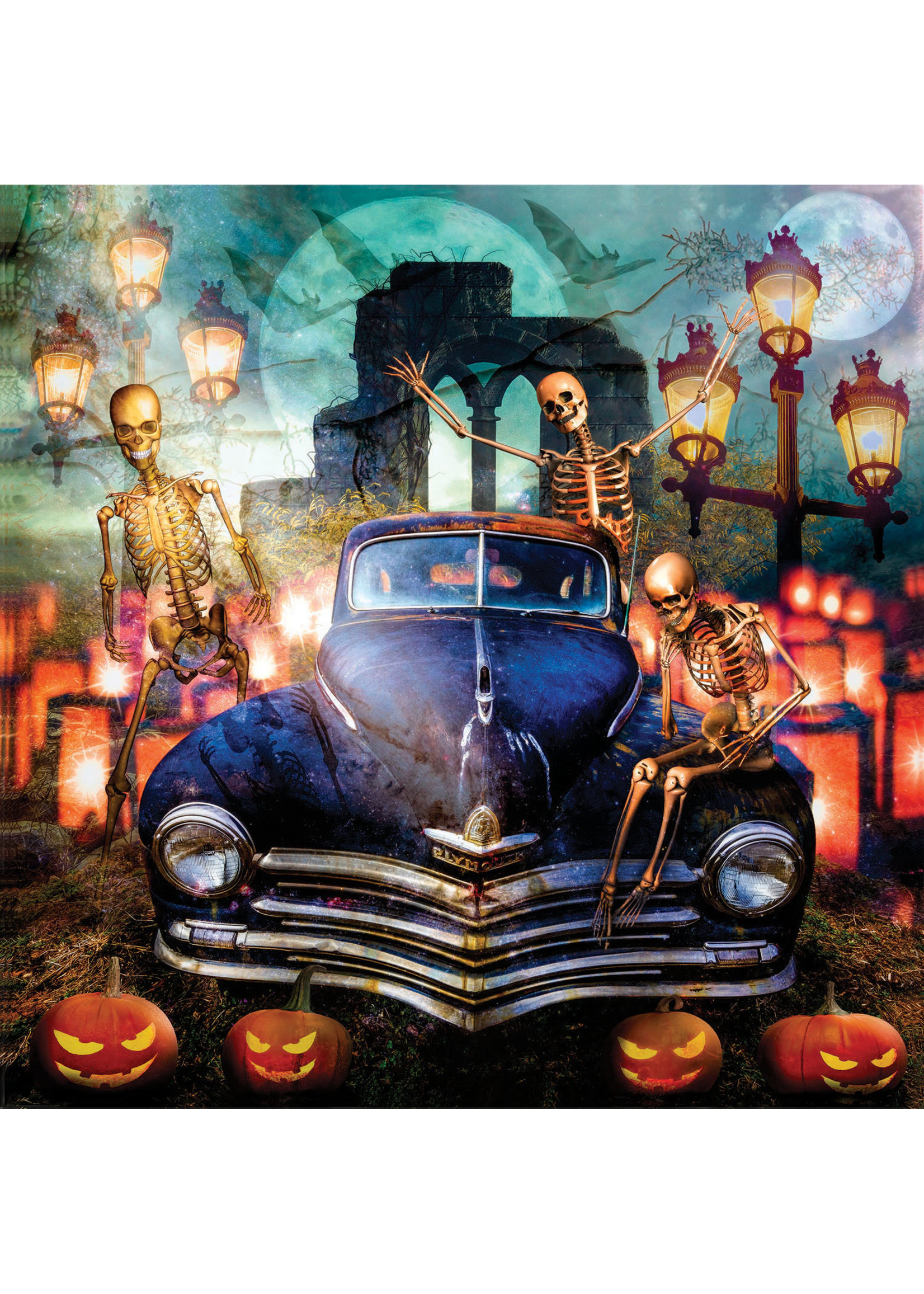 Sunsout *D* The Old Plymouth on Halloween 1000pc