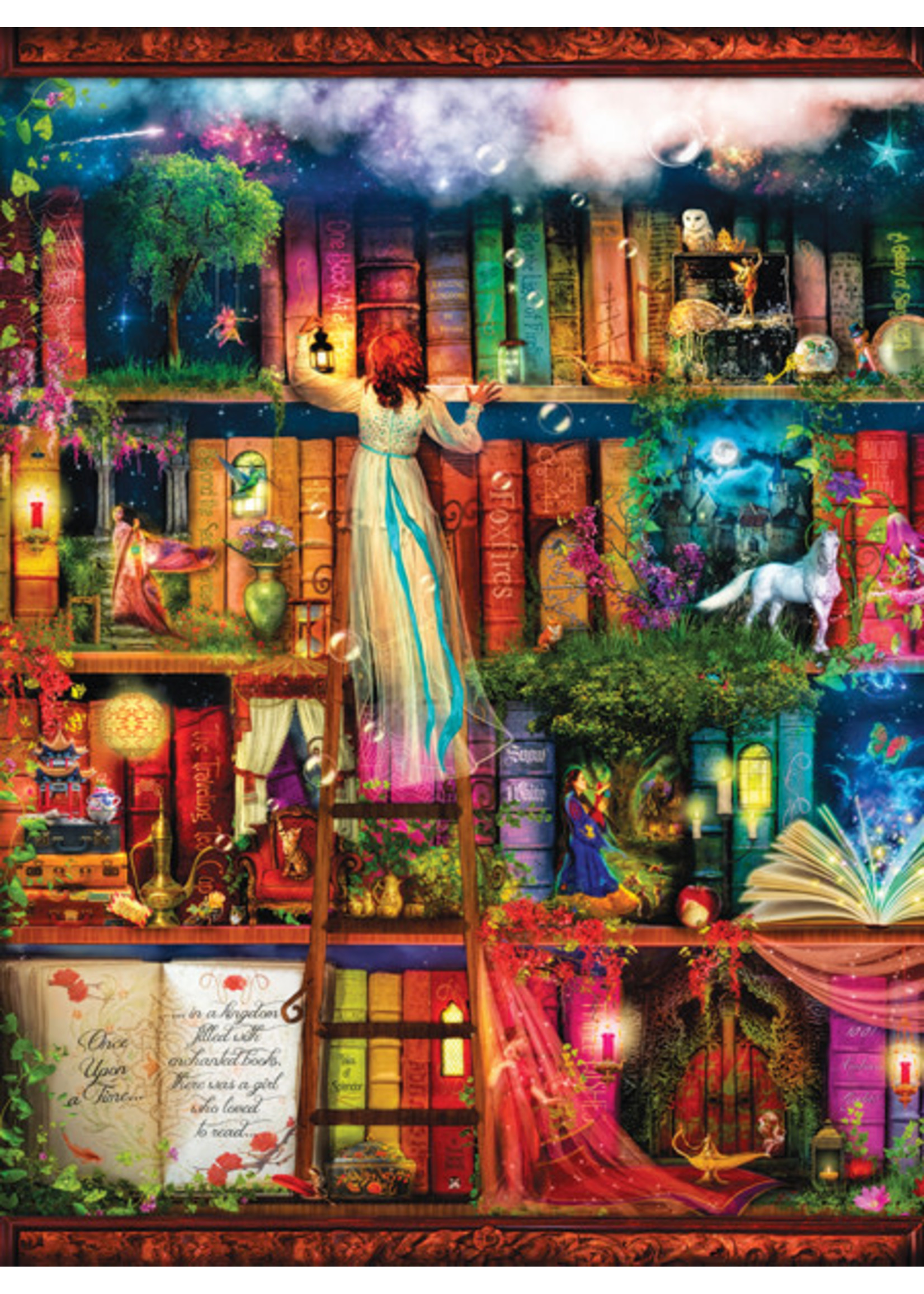 Sunsout Treasure Hunt Bookshelf Puzzle 1000 Pieces