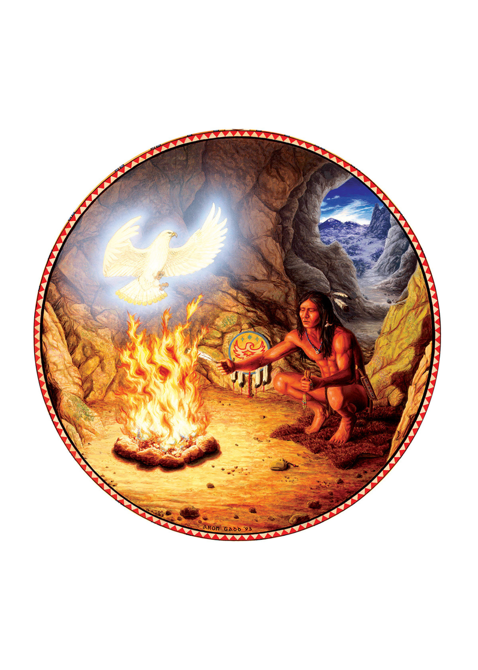 Sunsout White Eagle 500pc Round
