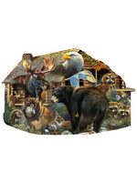 Sunsout Wildlife Cabin Special Shaped Puzzle 1000 Pieces