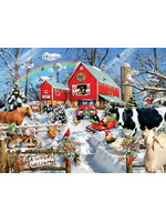Sunsout Winter Barn Puzzle 300 Large Pieces