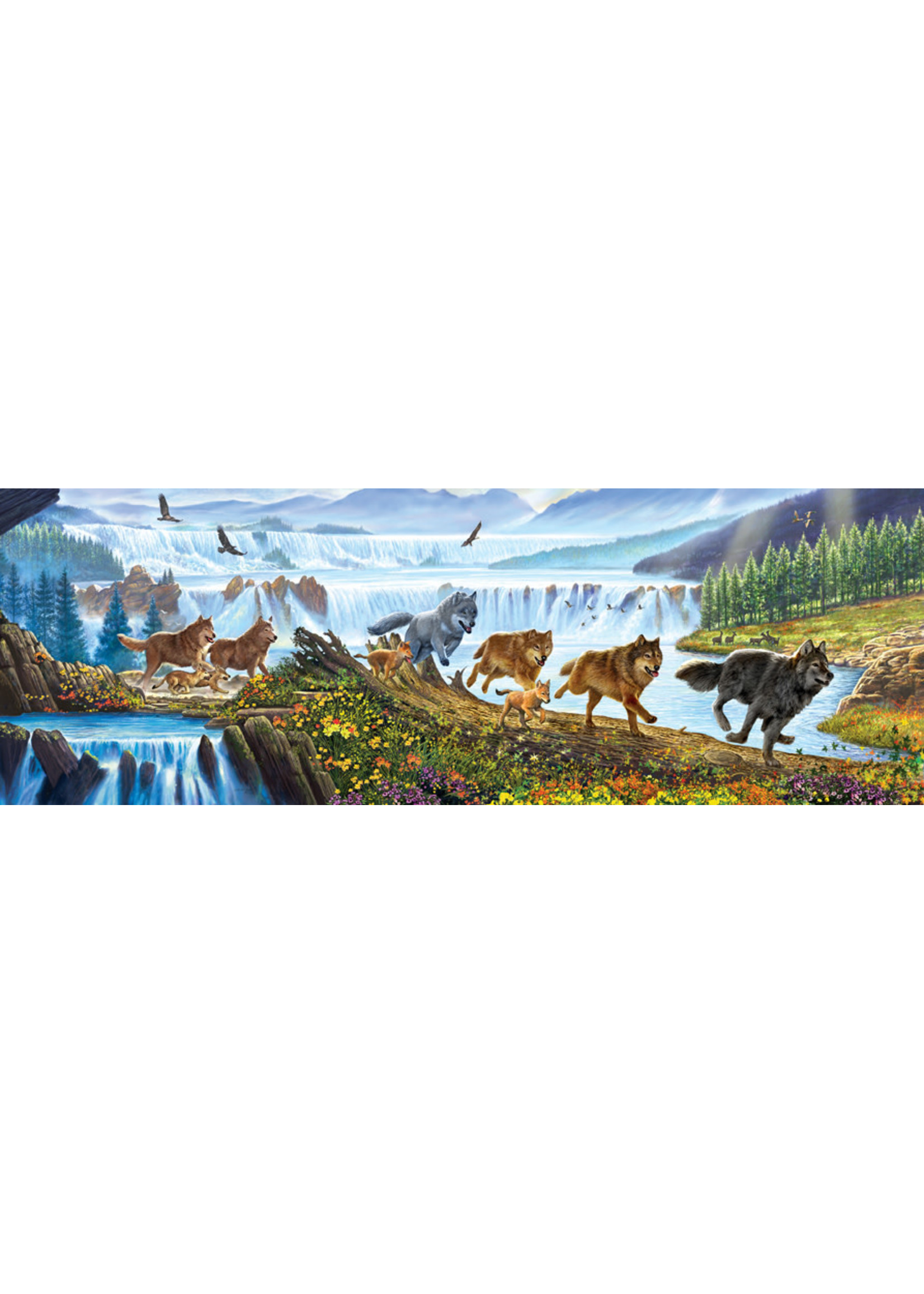 Sunsout Wolves on the Run Puzzle 500 Pieces