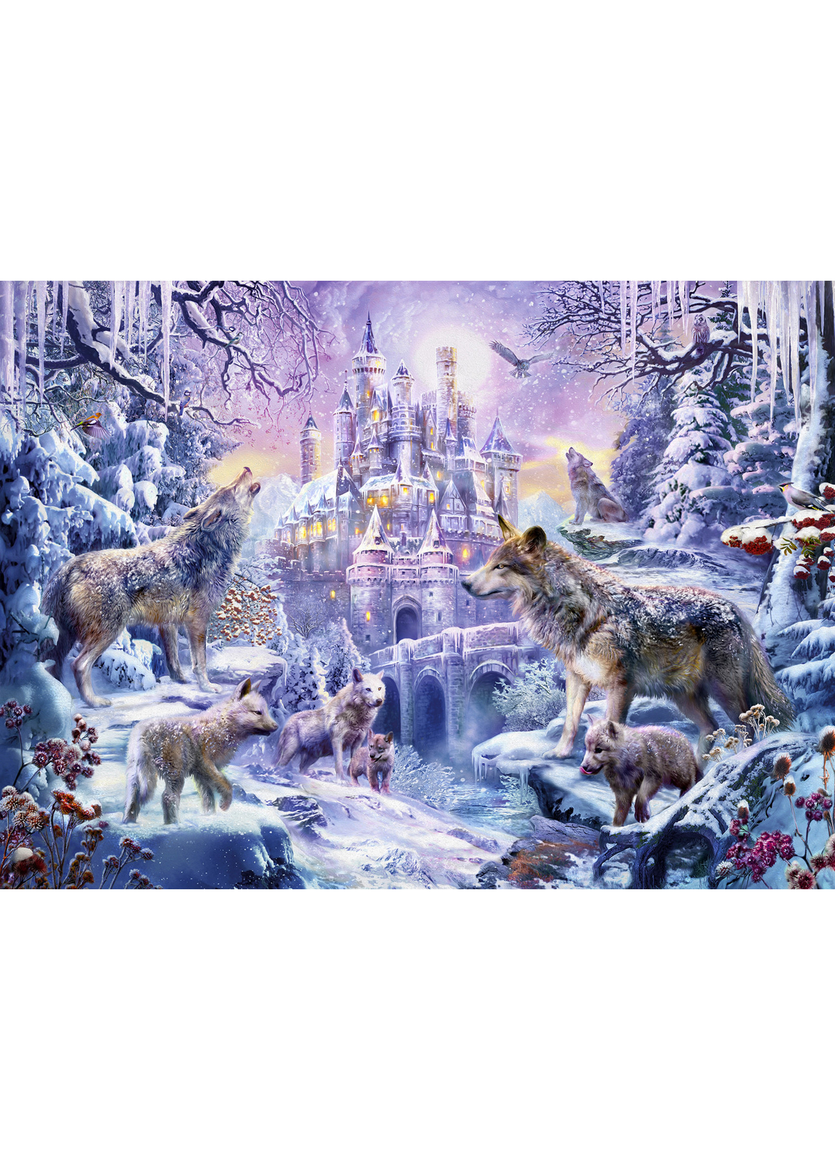 Sunsout Castle Wolves Puzzle 500+ Large Pieces