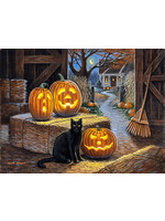Sunsout Cat O Lantern 500pc