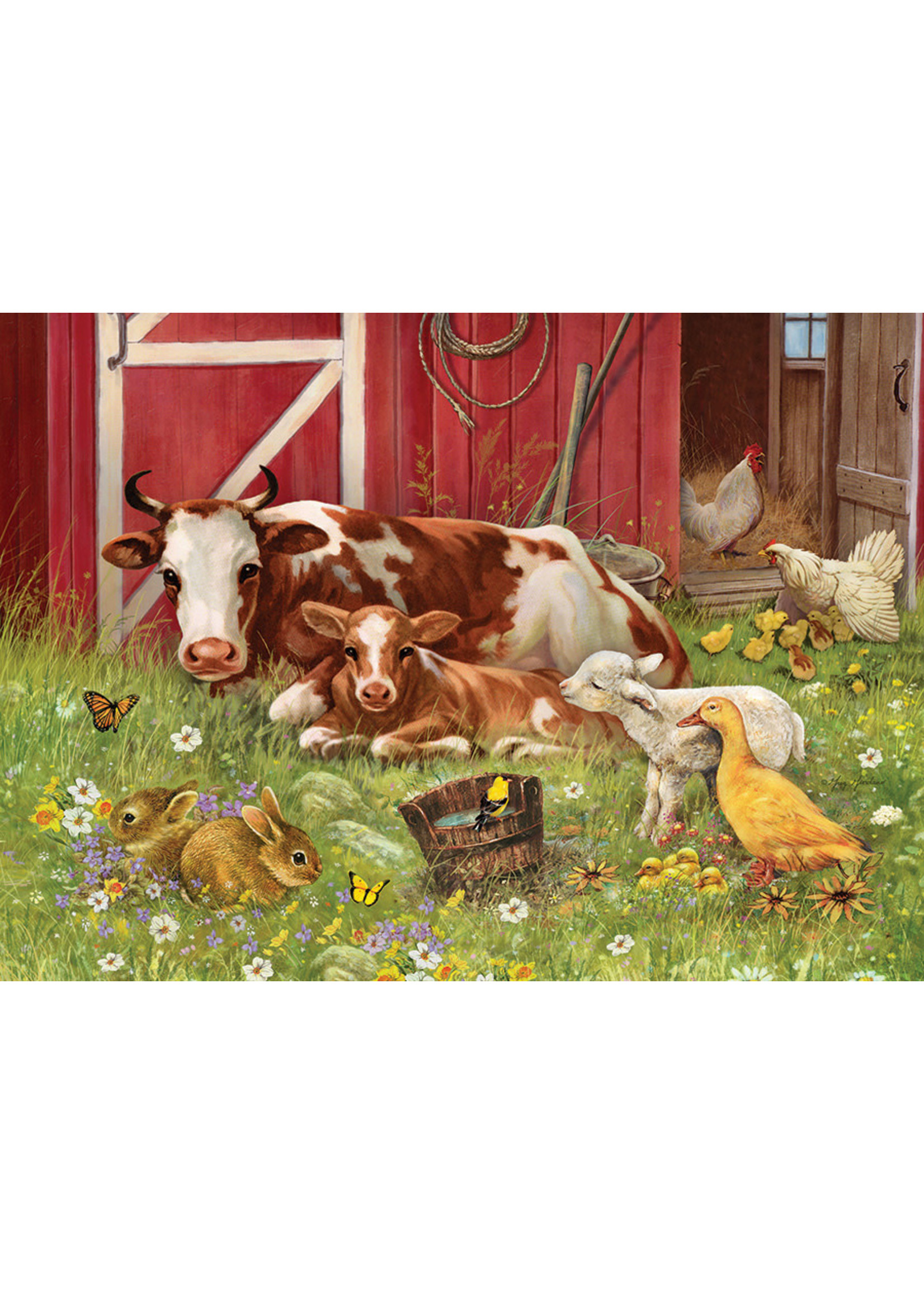 Cobble Hill Barnyard Babies Family Puzzle 350 Pieces