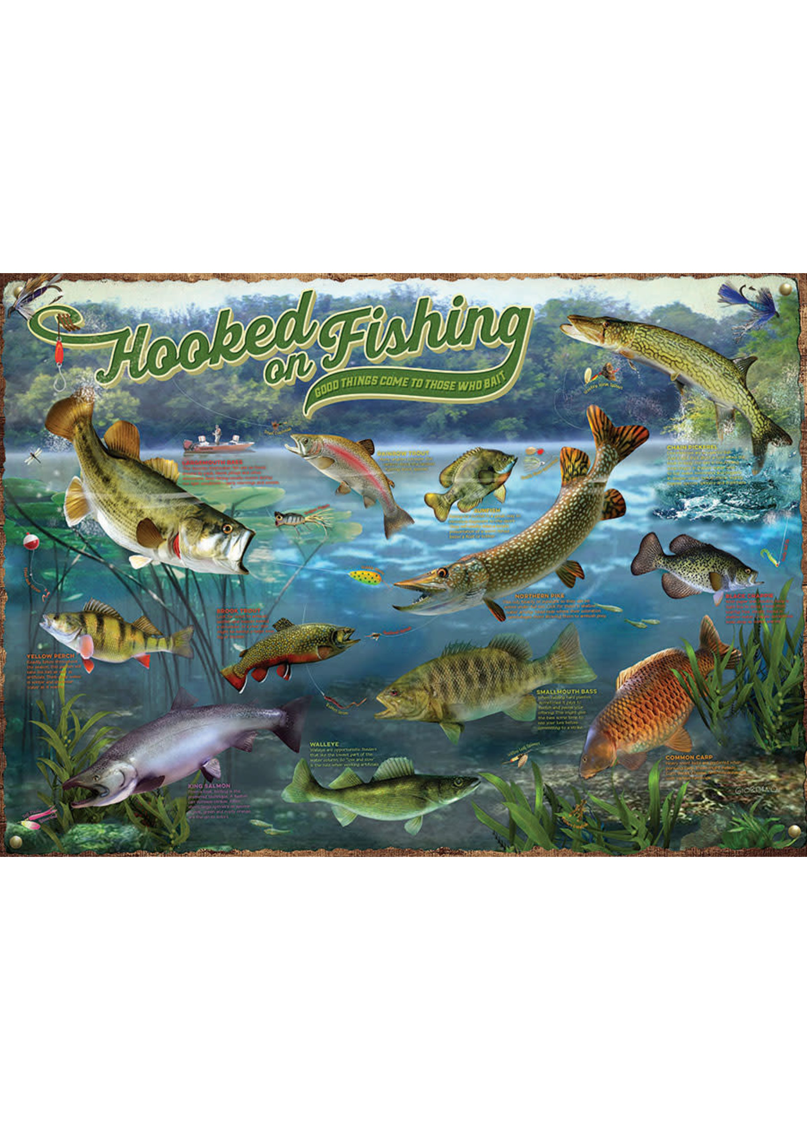 Cobble Hill Hooked on Fishing 1000pc