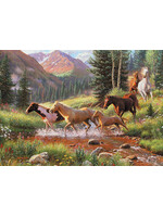 Cobble Hill Horse Stream tray Puzzle 35 Pieces