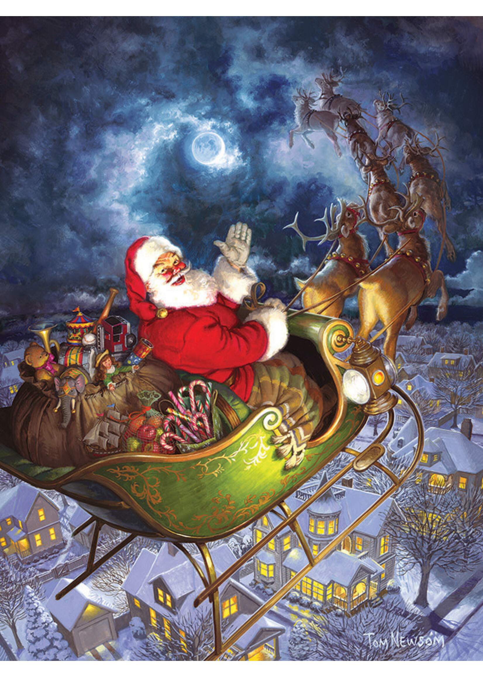 Cobble Hill Merry Christmas to All Puzzle 275 Large Pieces