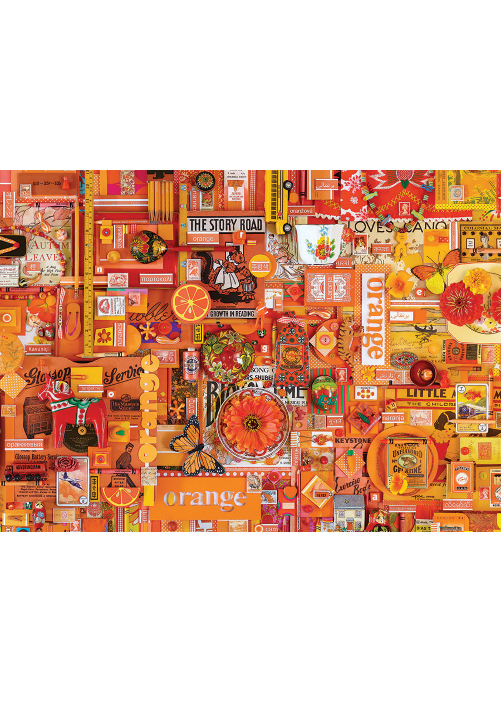 Cobble Hill Orange Puzzle 1000 Pieces